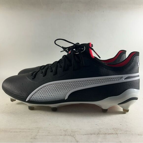 Puma King Ultimate FG/AG Men’s Leather Soccer Cleats Black Size 7 107563-01 - Picture 3 of 8